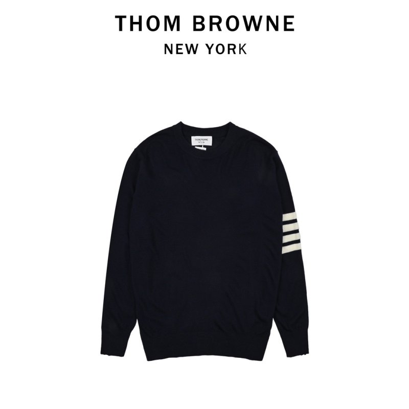 Essentials Black Sweatshirt with White Striped Sleeve Detail