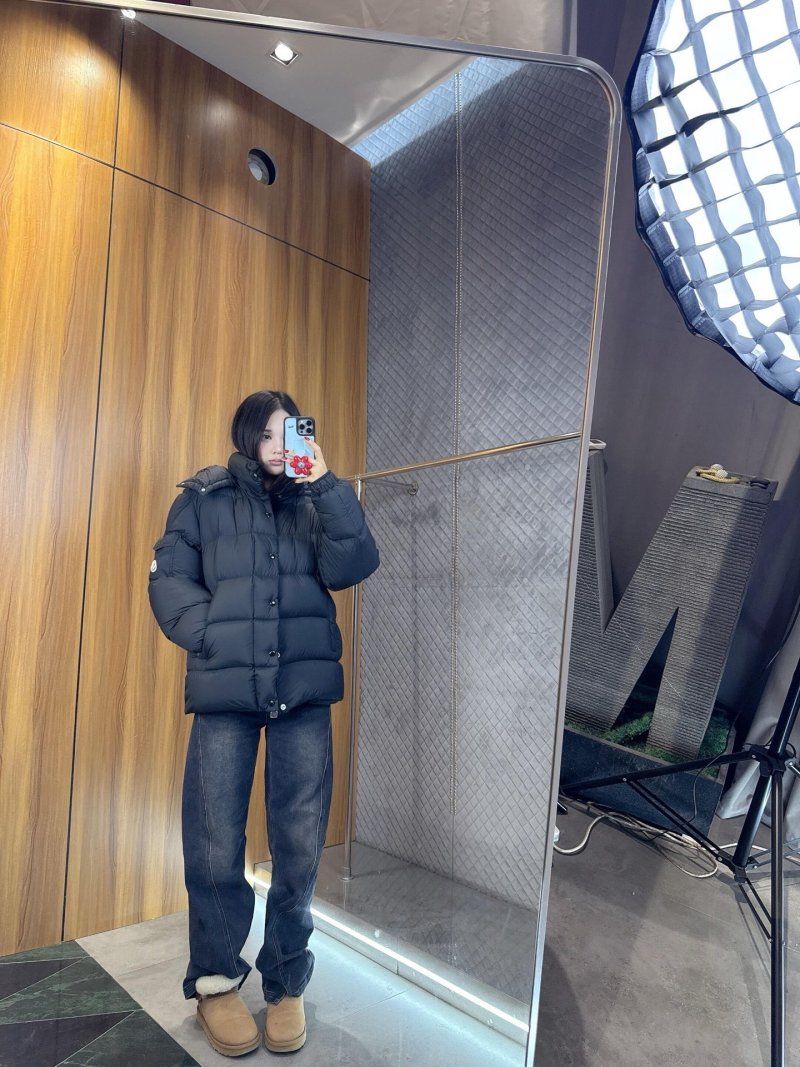 Black Puffer Down Jacket – Oversized Quilted Winter Coat view