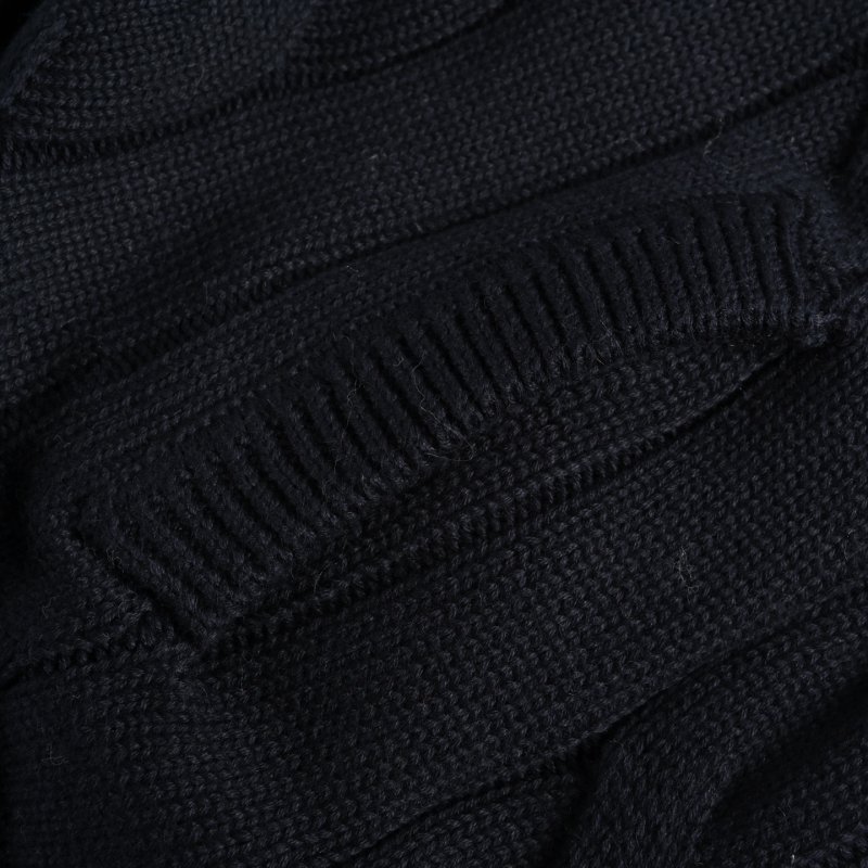 Navy Blue Striped Sleeve Zip Cardigan view