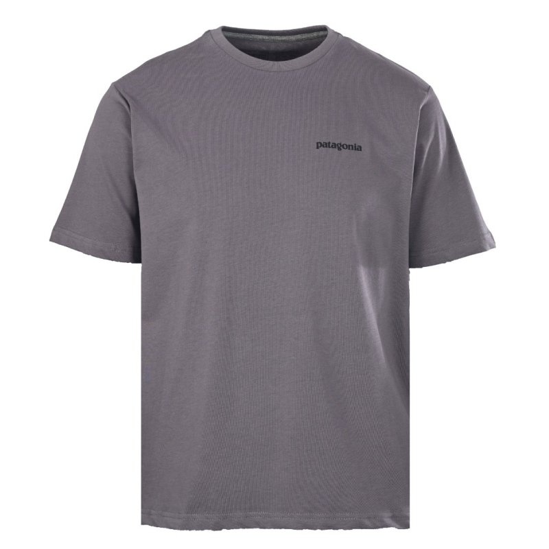 Patagonia Logo Inspired Charcoal T-Shirt view