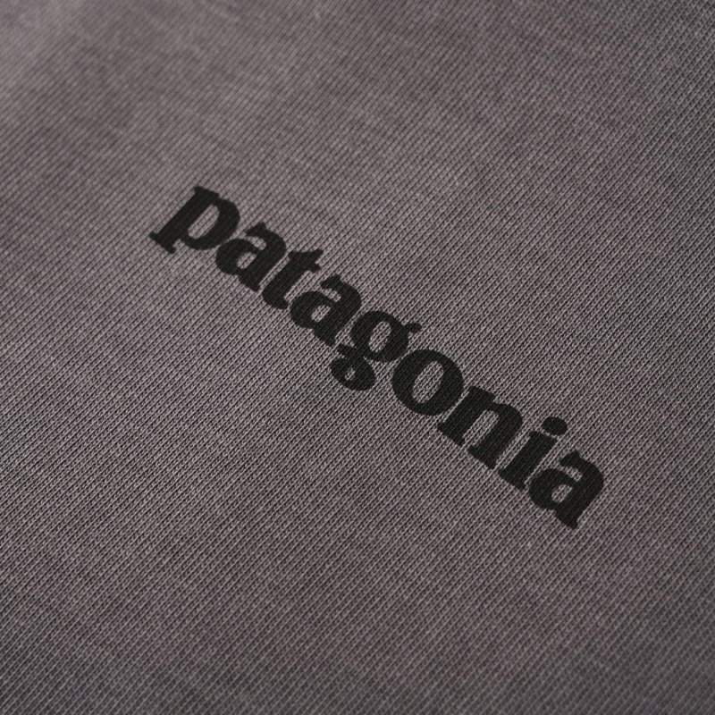 Patagonia Logo Inspired Charcoal T-Shirt view