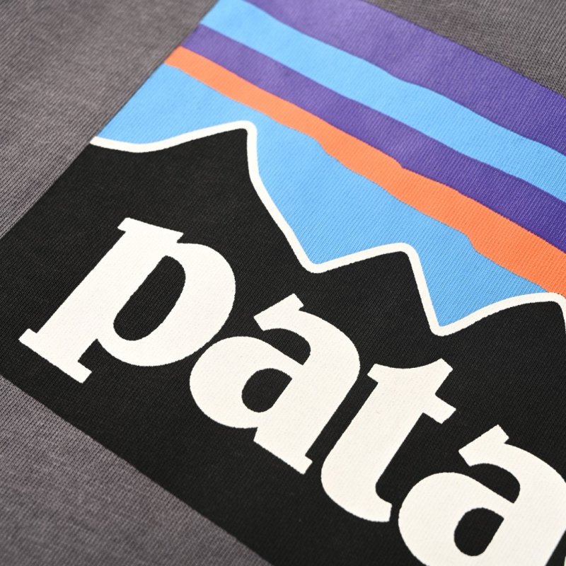 Patagonia Logo Inspired Charcoal T-Shirt view