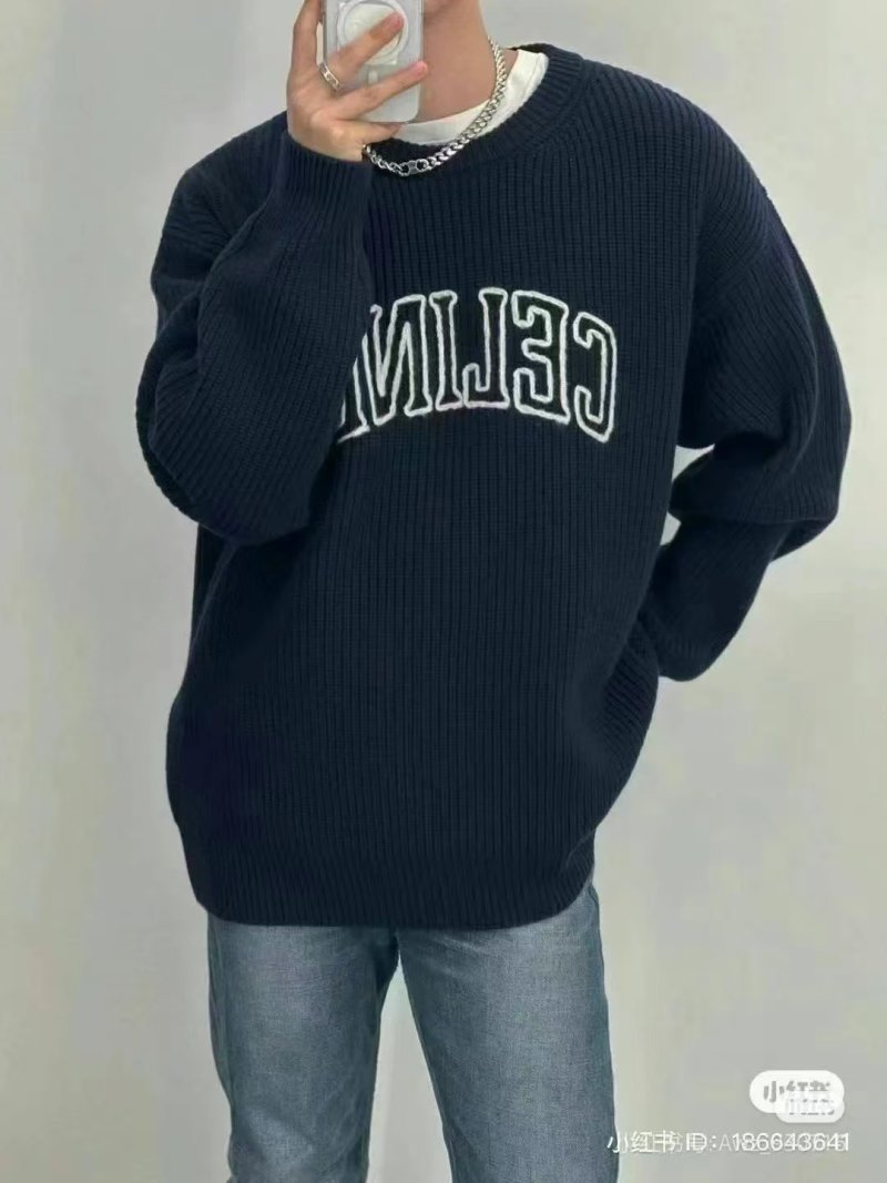 Celine 24FW Embroidered Logo Hoodie Black view