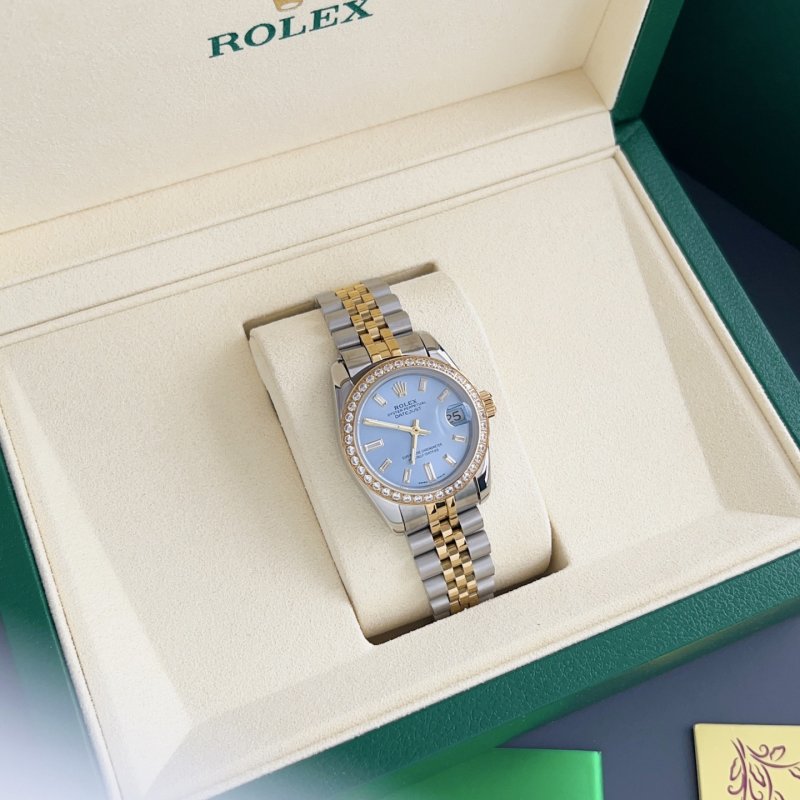 Rolex Datejust 31mm Diamond Bezel Ice Blue Dial Two-Tone view