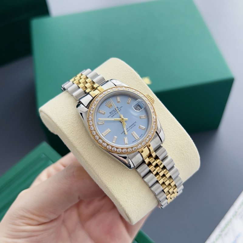 Rolex Datejust 31mm Diamond Bezel Ice Blue Dial Two-Tone view