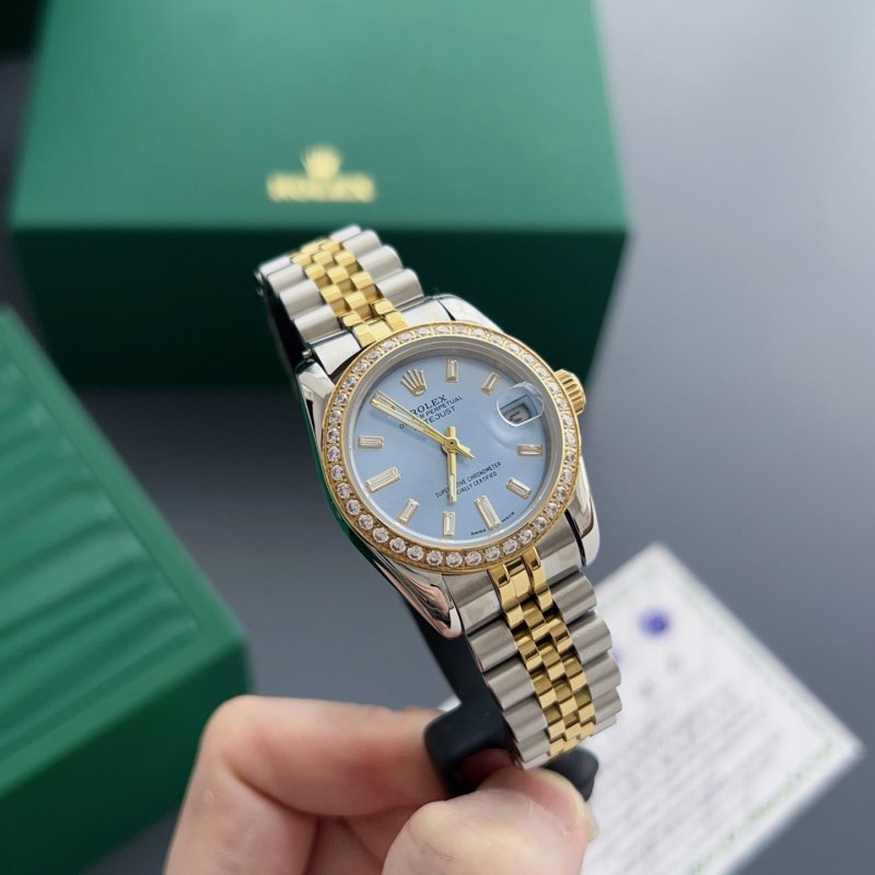 Rolex Datejust 31mm Diamond Bezel Ice Blue Dial Two-Tone view