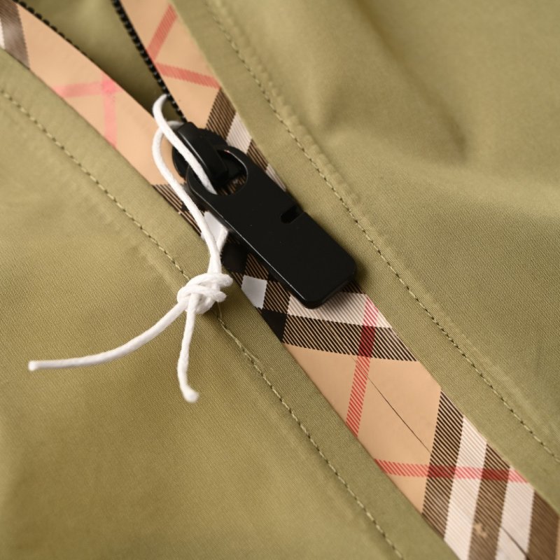 Burberry Sage Green Hooded Windbreaker Jacket view
