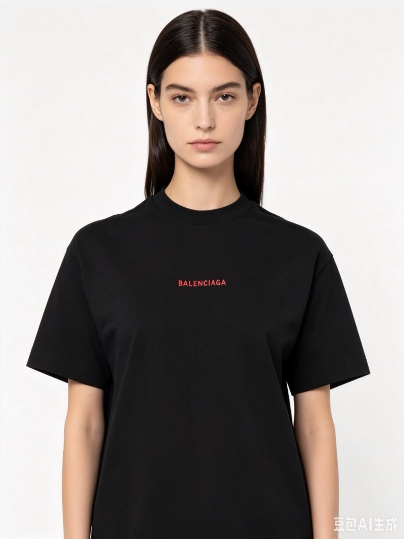 Balenciaga Black Logo T-Shirt view