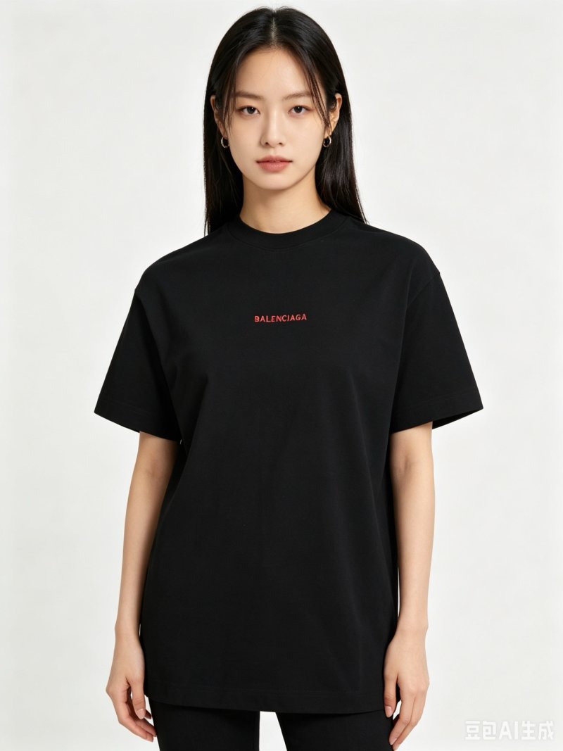 Balenciaga Black Logo T-Shirt view