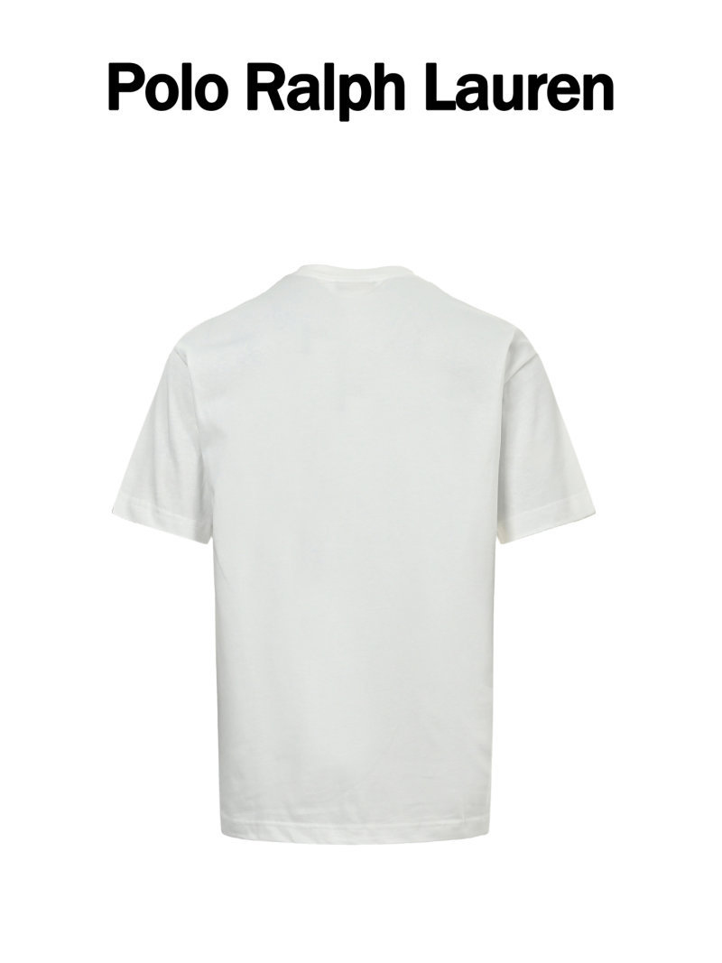 Ralph Lauren White Pique Crew Neck T-Shirt view