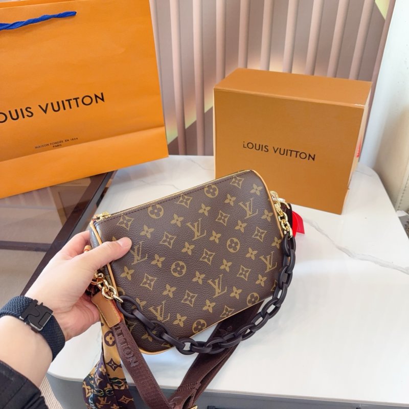 Louis Vuitton Monogram Canvas Shoulder Bag with Chain Strap view