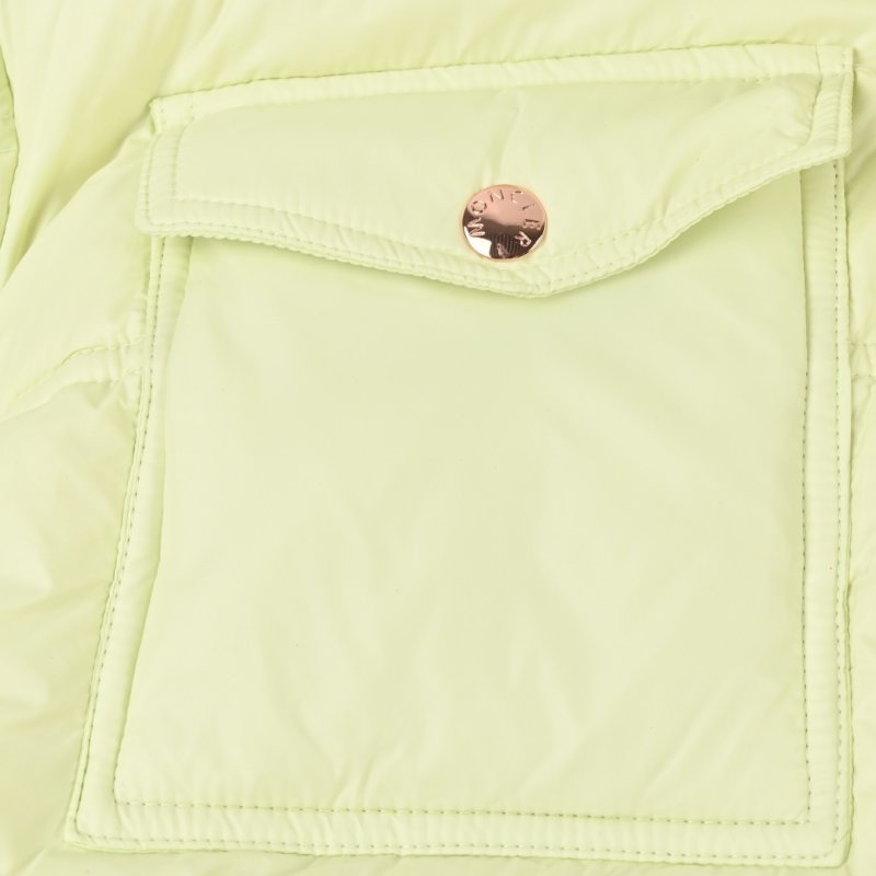 Cream Puffer Down Jacket – Lightweight Winter Coat view