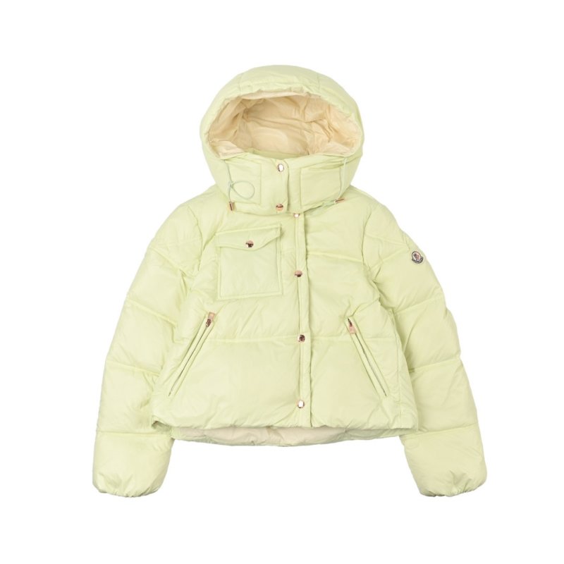 Cream Puffer Down Jacket – Lightweight Winter Coat view