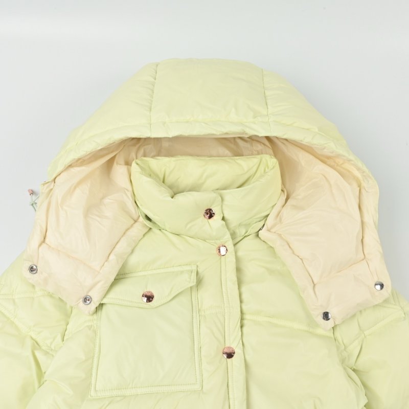 Cream Puffer Down Jacket – Lightweight Winter Coat view