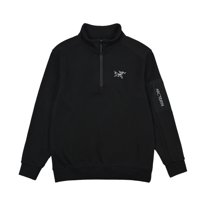 Arc'teryx Black Quarter-Zip Fleece Jacket view