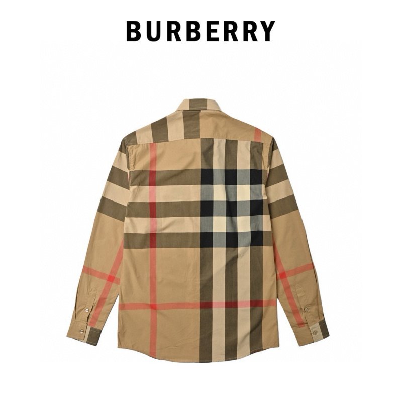 Burberry Check Shirt Beige Red view