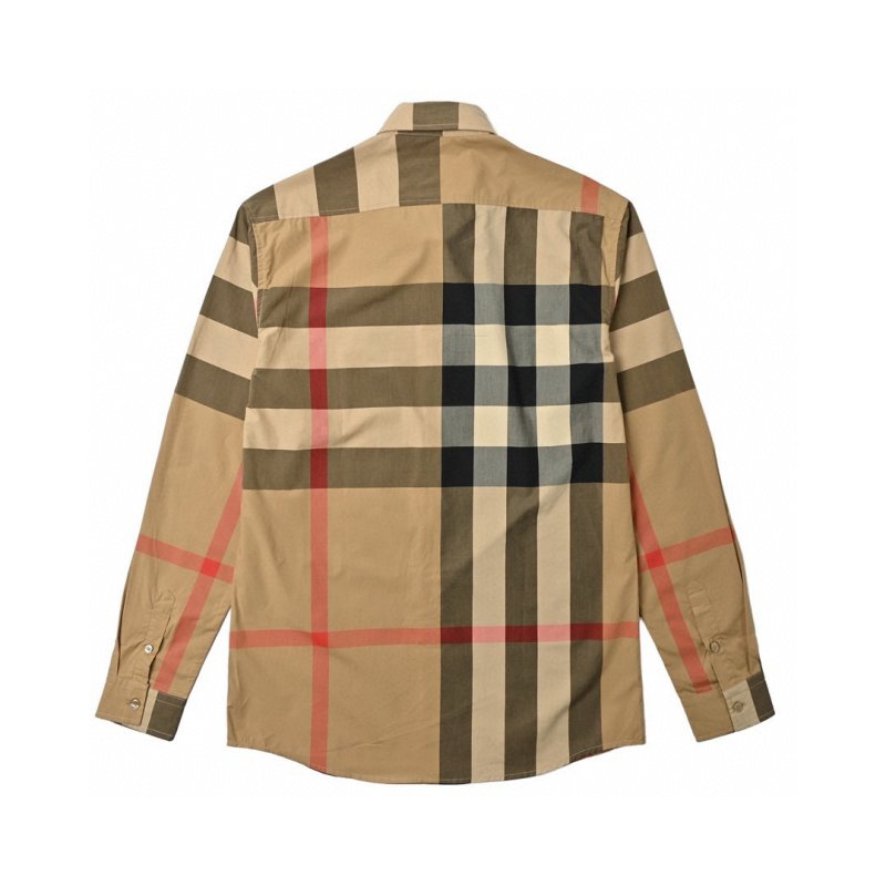 Burberry Check Shirt Beige Red view