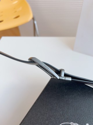Prada Black Saffiano Leather Belt 35mm view 9