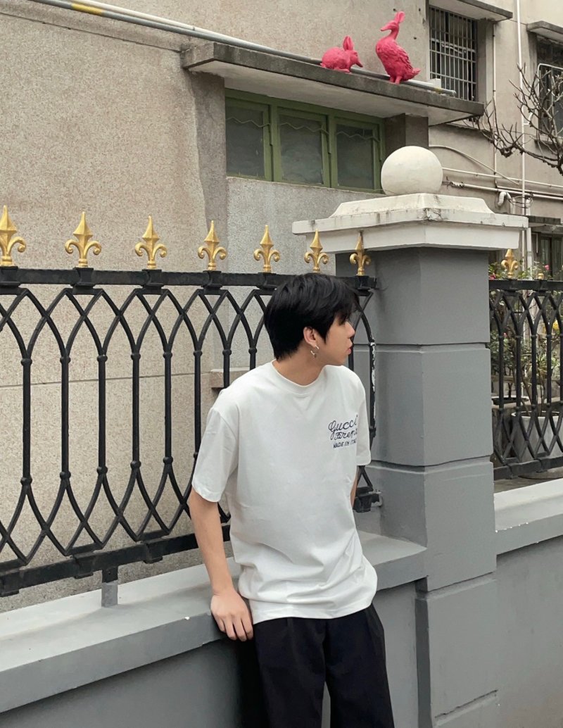 Gucci Firenze Script White T-Shirt view