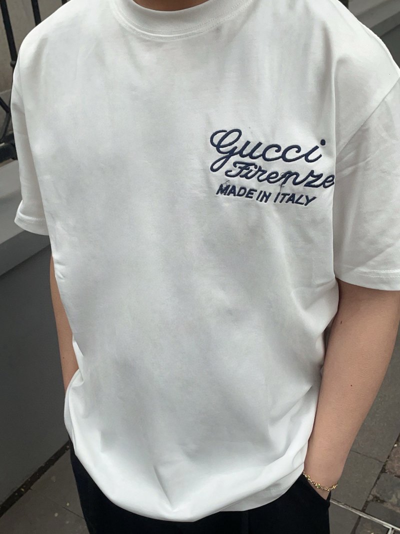 Gucci Firenze Script White T-Shirt view
