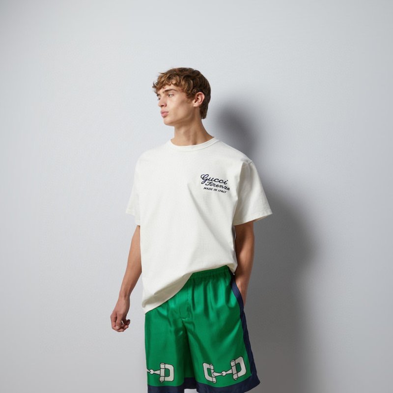 Gucci Firenze Script White T-Shirt view