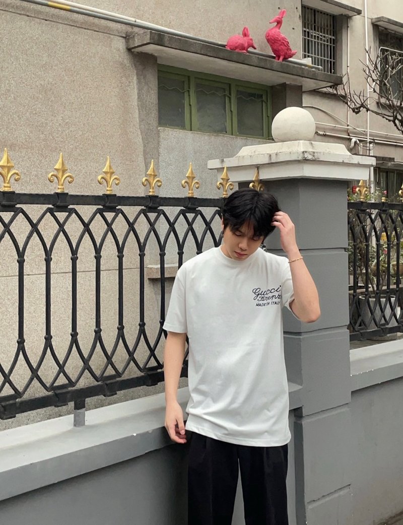 Gucci Firenze Script White T-Shirt view