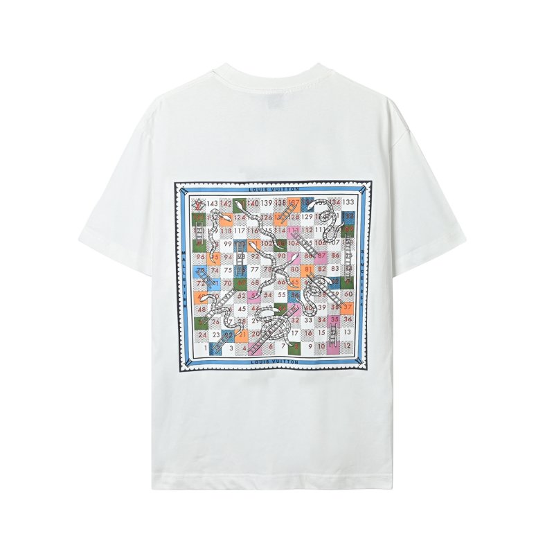 White Graphic Print Short Sleeve T-Shirt view