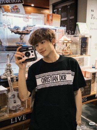 Christian Dior Logo Band Black T-Shirt