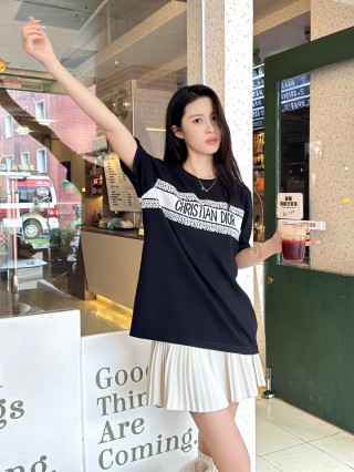 Christian Dior Logo Band Black T-Shirt view 3