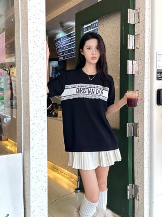 Christian Dior Logo Band Black T-Shirt view 5