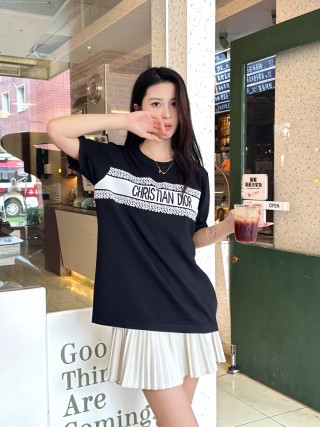 Christian Dior Logo Band Black T-Shirt view 7