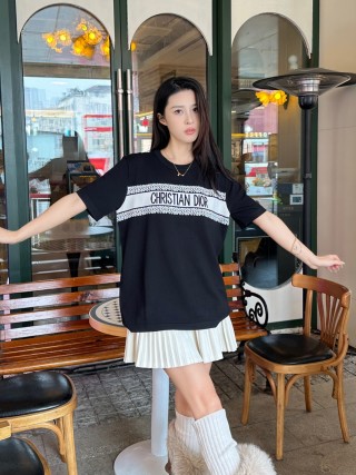 Christian Dior Logo Band Black T-Shirt view 10