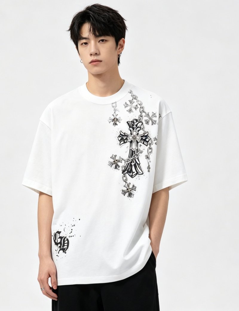 Chrome Hearts Cross Floral White T-Shirt
