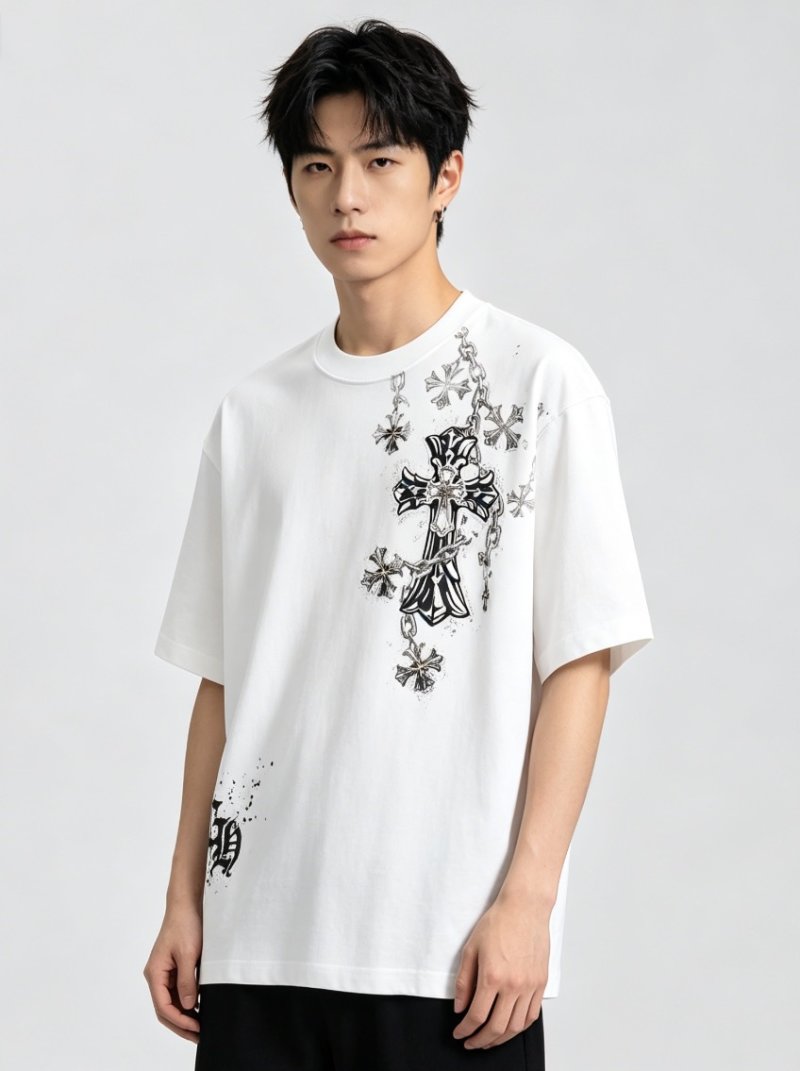 Chrome Hearts Cross Floral White T-Shirt view