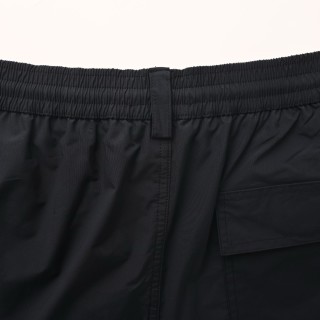Loro Piana Navy Beach Shorts with Letter Embroidery view 8