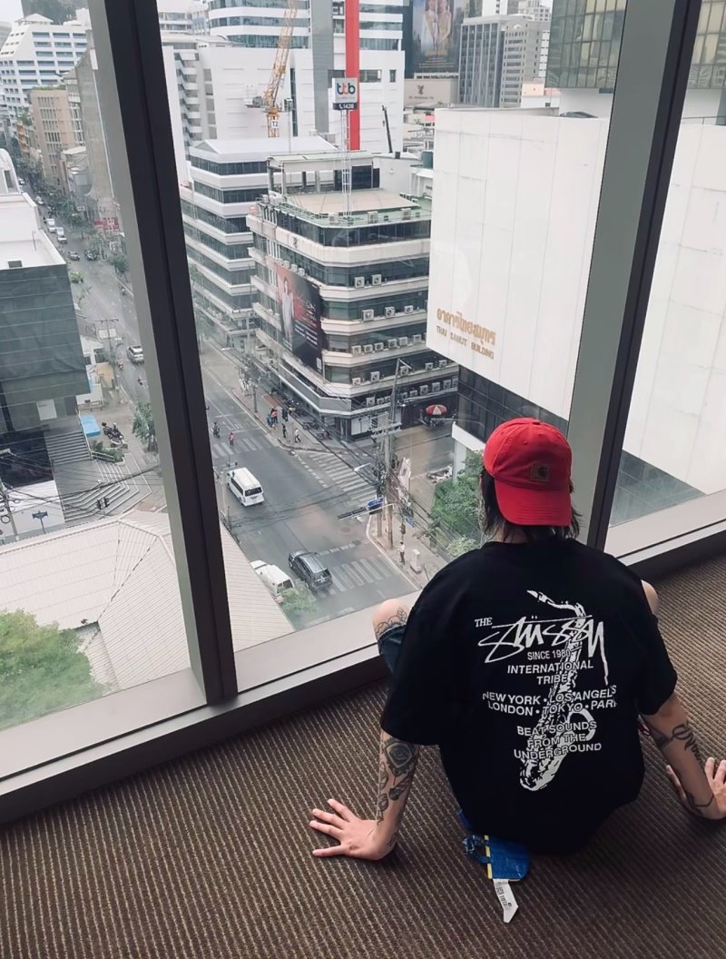Stüssy Black Since 1980 International Tribes T-Shirt view