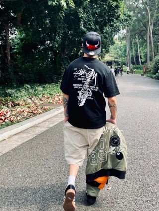 Stüssy Black Since 1980 International Tribes T-Shirt view 5