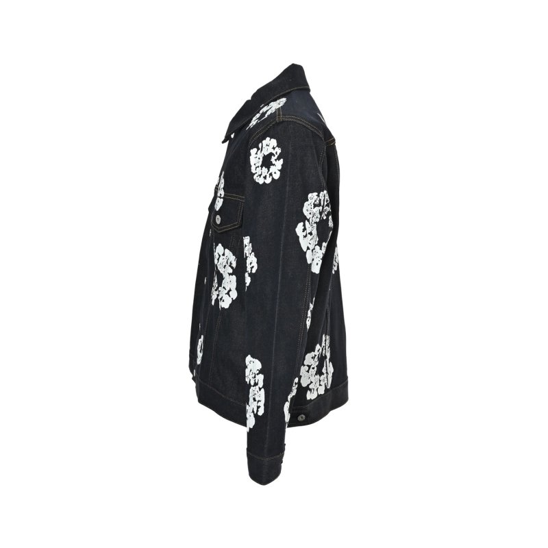 Denim Tears Cotton Wreath Black Denim Jacket view