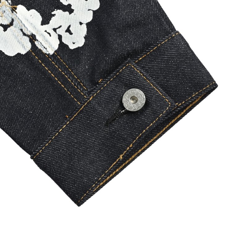 Denim Tears Cotton Wreath Black Denim Jacket view