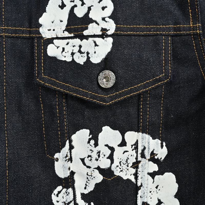 Denim Tears Cotton Wreath Black Denim Jacket view
