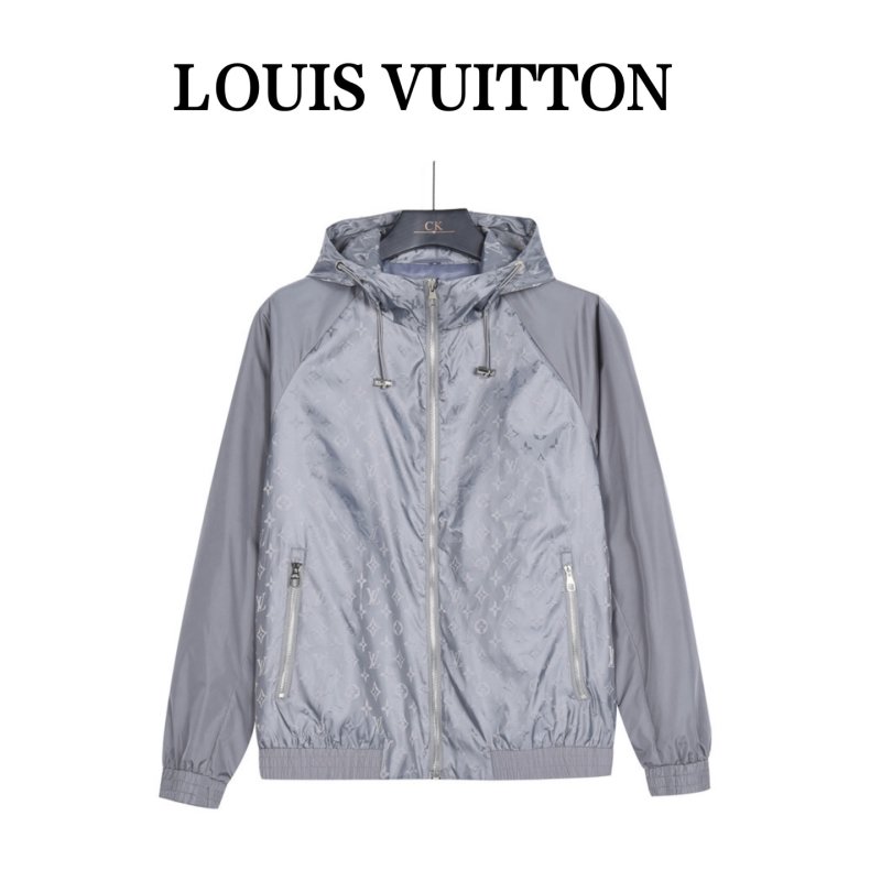 Louis Vuitton Monogram Windbreaker Jacket Grey