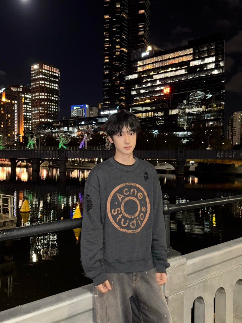 Essentials Black Logo Sweatshirt view