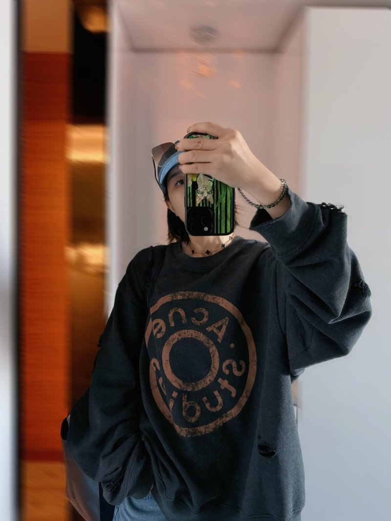 Essentials Black Logo Sweatshirt view