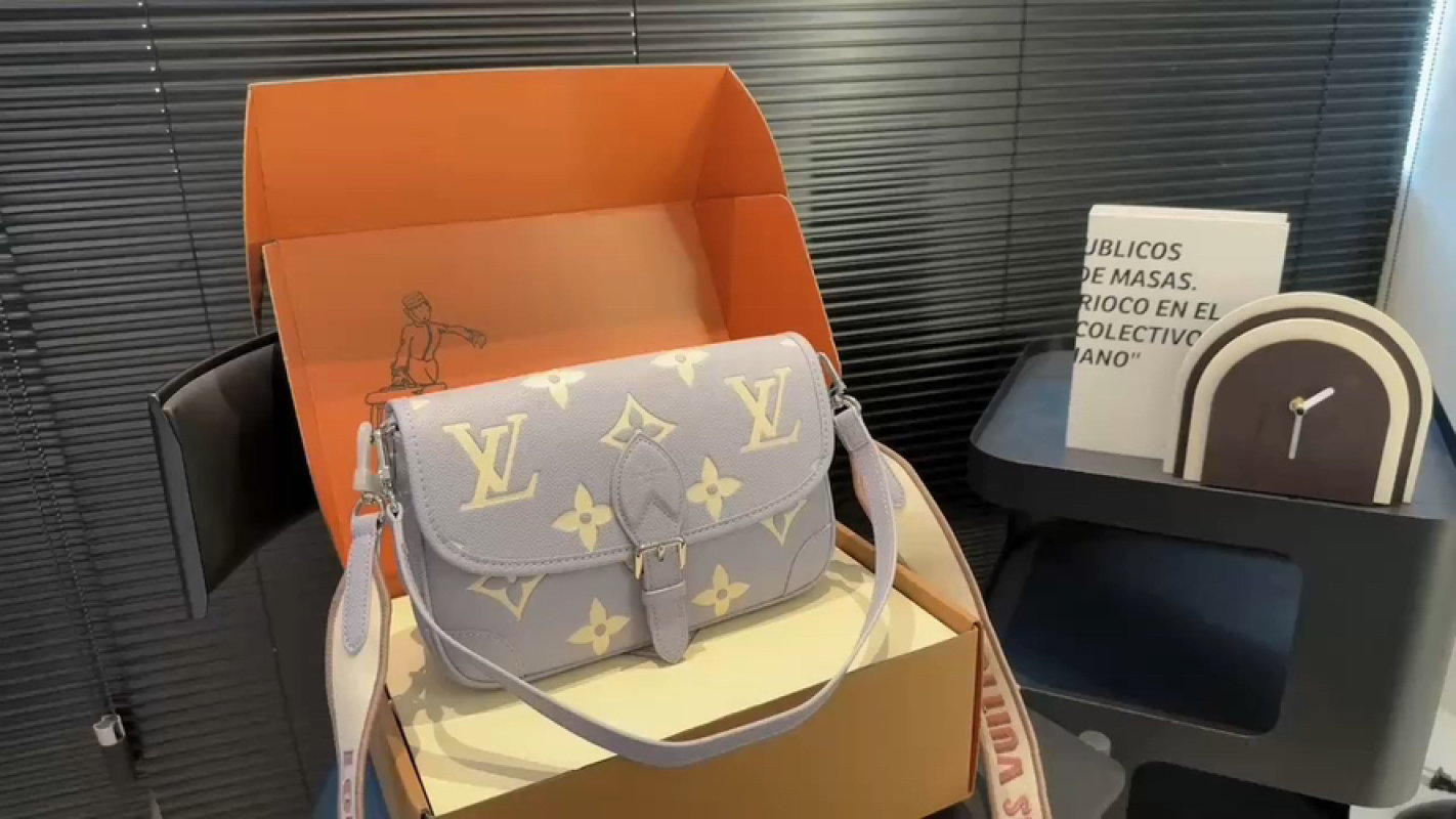 Louis Vuitton Monogram Canvas Shoulder Bag Grey