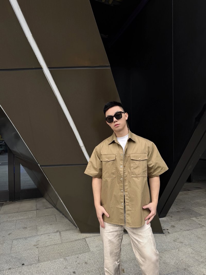Khaki Short Sleeve Utility Shirt