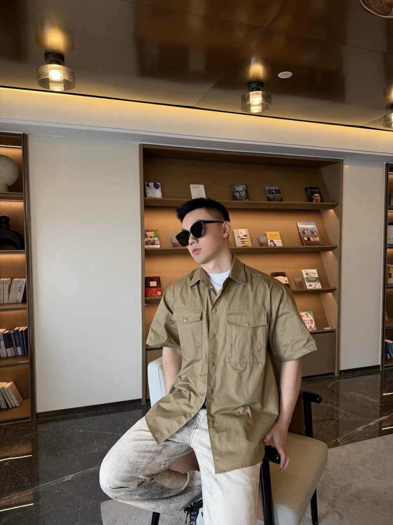 Khaki Short Sleeve Utility Shirt view