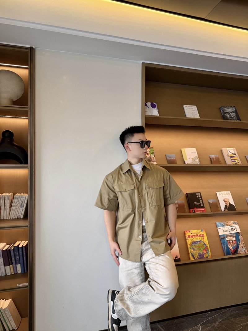 Khaki Short Sleeve Utility Shirt view