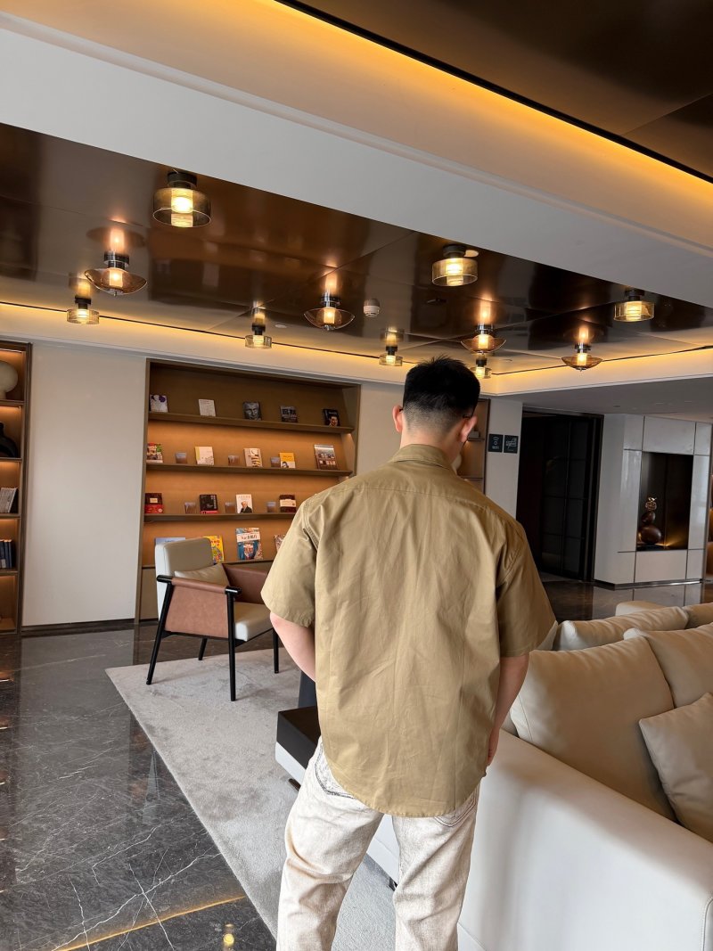 Khaki Short Sleeve Utility Shirt view