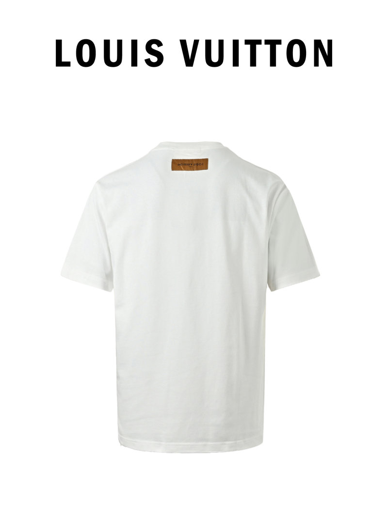 Louis Vuitton Monogram Embossed White T-Shirt view