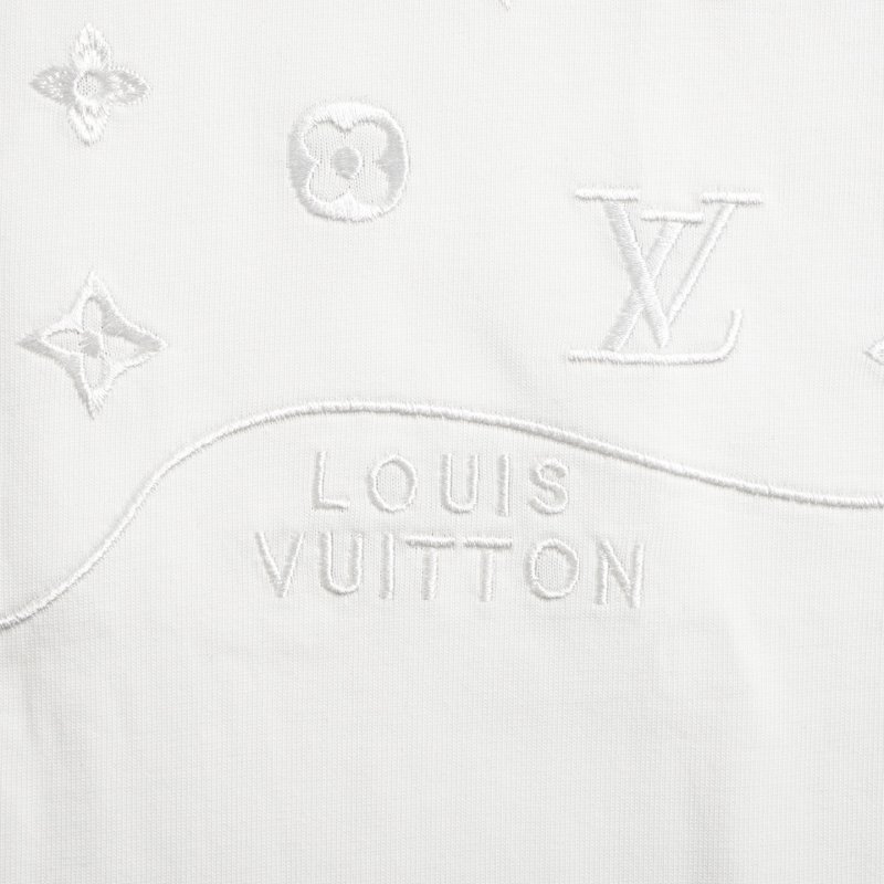 Louis Vuitton Monogram Embossed White T-Shirt view